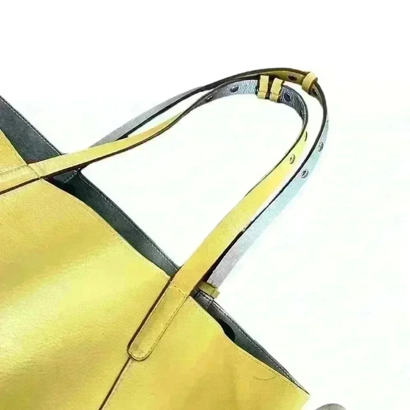 ZARA Yellow and Silver Reversible Tote Bag - Picture 5 of 7